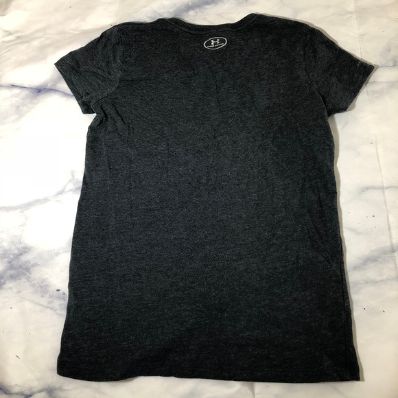 Under Armour Charcoal Grey Logo Tee Shirt - Picture 5 of 6